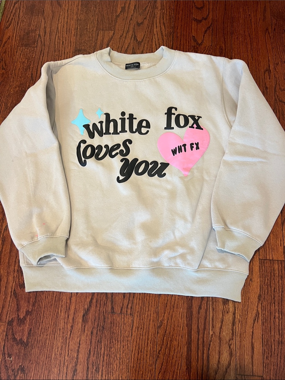 White Fox Crew Neck Sweatshirt